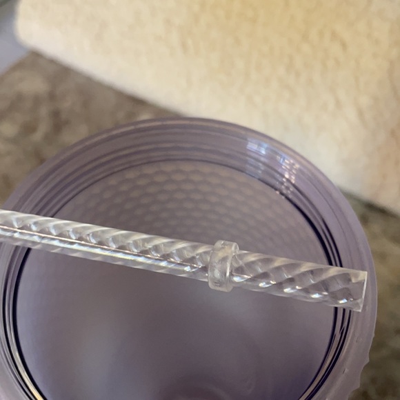 NWT Starbucks Snow White Ice Iridescent Cold Cup Studded Tumbler 2021 Winter - Picture 8 of 9